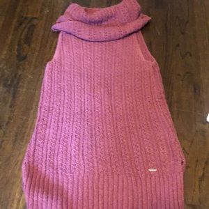 sleeveless cowl neck sweater